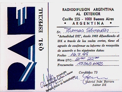 QSL-Argentinien