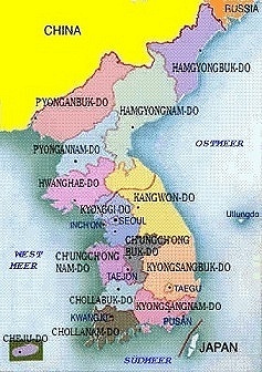 Karte von Korea (politisch)